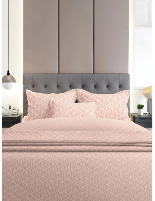 Σετ Σεντόνια Φανελένια Sunshine Home  2048 Pink Μονά 160x260