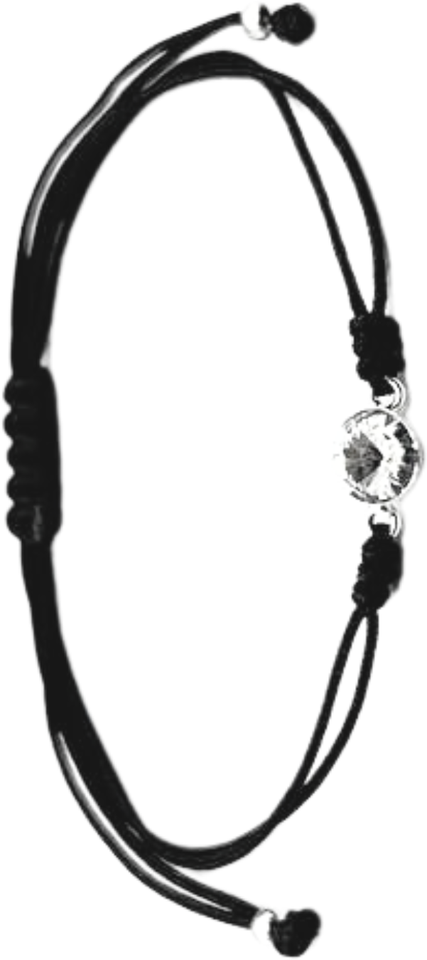 Χειροποίητο Βραχιόλι Ασημένιο Ζιργκόν BSD895-Λευκό