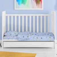 Σεντόνι Κούνιας με Λάστιχο Dimcol Sweet Dreams 551 Sky Blue 70x140+15