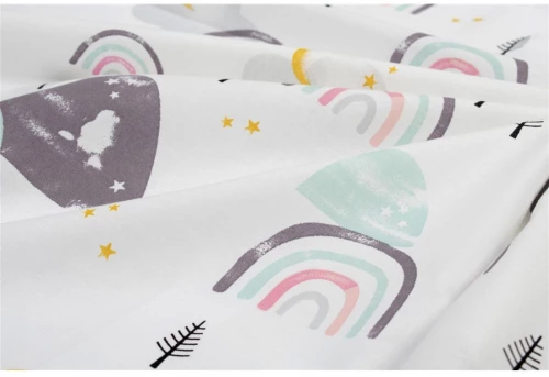 Σεντόνι Λίκνου Dimcol Rainbow 575 80x110 White-Pink