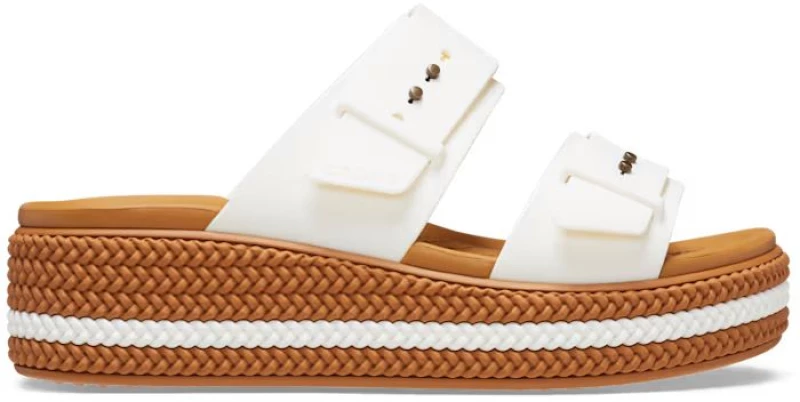 CROCS BROOKLYN WOVEN BUCKLE (209978-0WV) CHALK