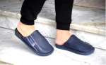 Παντόφλες Με Ραφή 525065-Μπλε