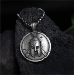 Σπαρτιατικό περιδέραιο Leonidas LLS149-Ανθρακί