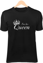 Γυναικεία Κοντομάνικη Μπούζα I'm His Queen IMHIS889-Μαύρο