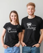 Γυναικεία Κοντομάνικη Μπούζα I'm His Queen IMHIS889-Μαύρο