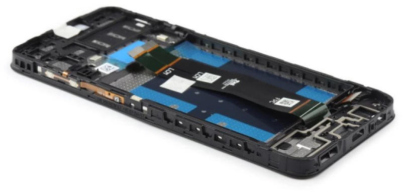 Γνήσια Οθόνη με Πλαίσιο για Samsung Galaxy A14 4G (SM-A145) Black - Service Pack