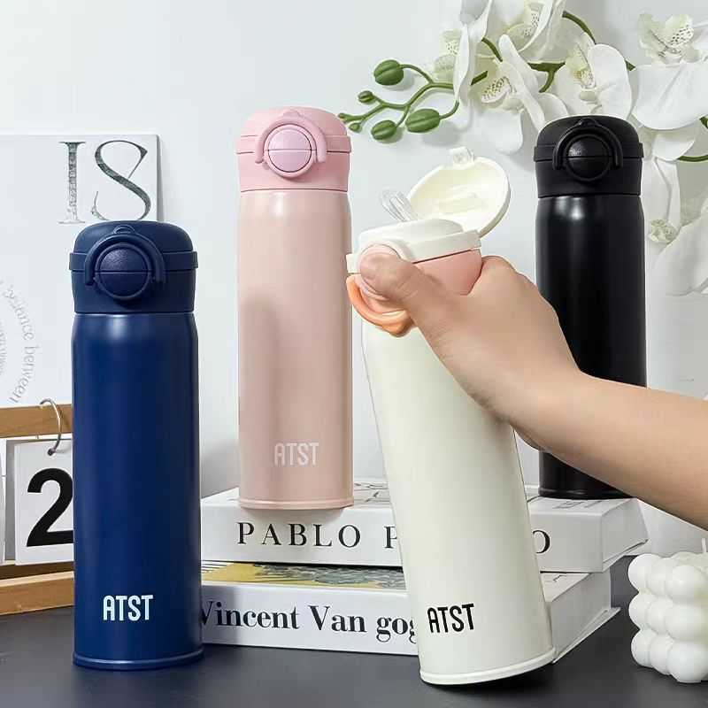 Φορητό παγούρι-θερμός με καλαμάκι - YCBW634 - 500ml - 696345 - Blue