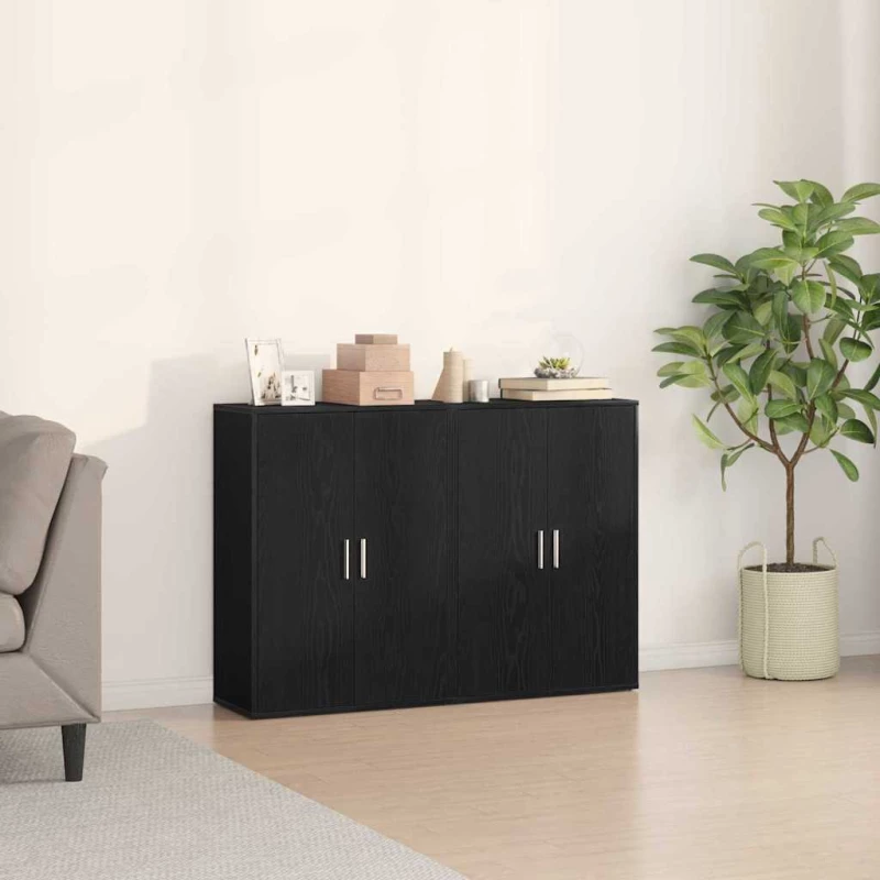 vidaXL Μπουφές Μαύρη δρυς 60 x 31 x 84 εκ Επεξεργασμένο ξύλο