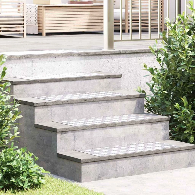 vidaXL Επιφάνειες Καρό 4 pcs Ασημί 70 x 30 cm Αλουμίνιο
