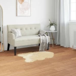 vidaXL Ψεύτικο Δέρμα Προβάτου Χαλί Tafalla Κρεμ 60 x 90 cm Πολυεστέρας