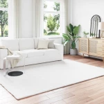 vidaXL Χαλιά Ψεύτικου Κουνελιού Olite Λευκό 240 x 340 εκ. Πολυεστέρας
