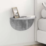 vidaXL Ράφι Τοίχου Σκυρόδεμα Γκρι 38 x 19 x 19 εκ Επεξεργασμένο ξύλο