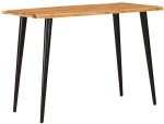 vidaXL Τραπεζαρίες Καφέ και Μαύρο 110 x 55 x 78 εκ Στερεό ξύλο μάνγκο