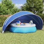 vidaXL Θόλος πισίνας Μπλε 546 x 516 x 250 εκ.