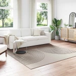 vidaXL Χαλιά χώρου τετράγωνο Μπεζ 240 x 240 cm