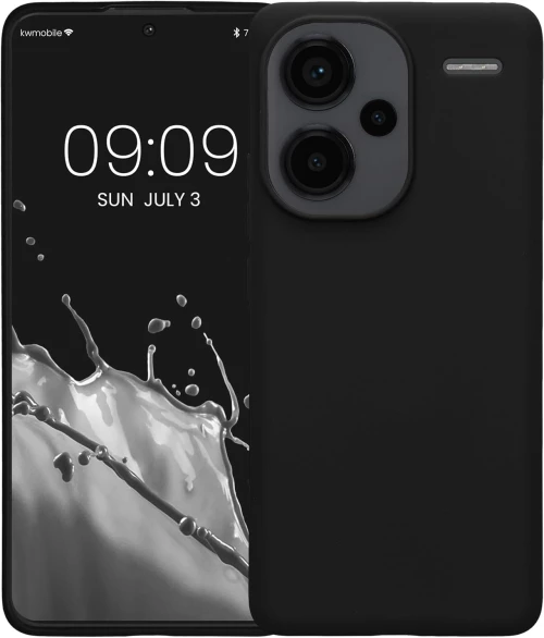 Θήκη Xiaomi Redmi Note 13 Pro Plus - KWmobile TPU Case Σιλικόνης - Black Matte (KWM000020KI001C)