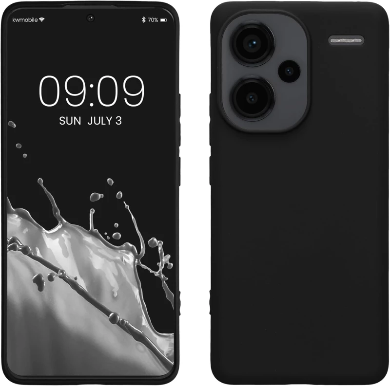 Θήκη Xiaomi Redmi Note 13 Pro Plus - KWmobile TPU Case Σιλικόνης - Black Matte (KWM000020KI001C)