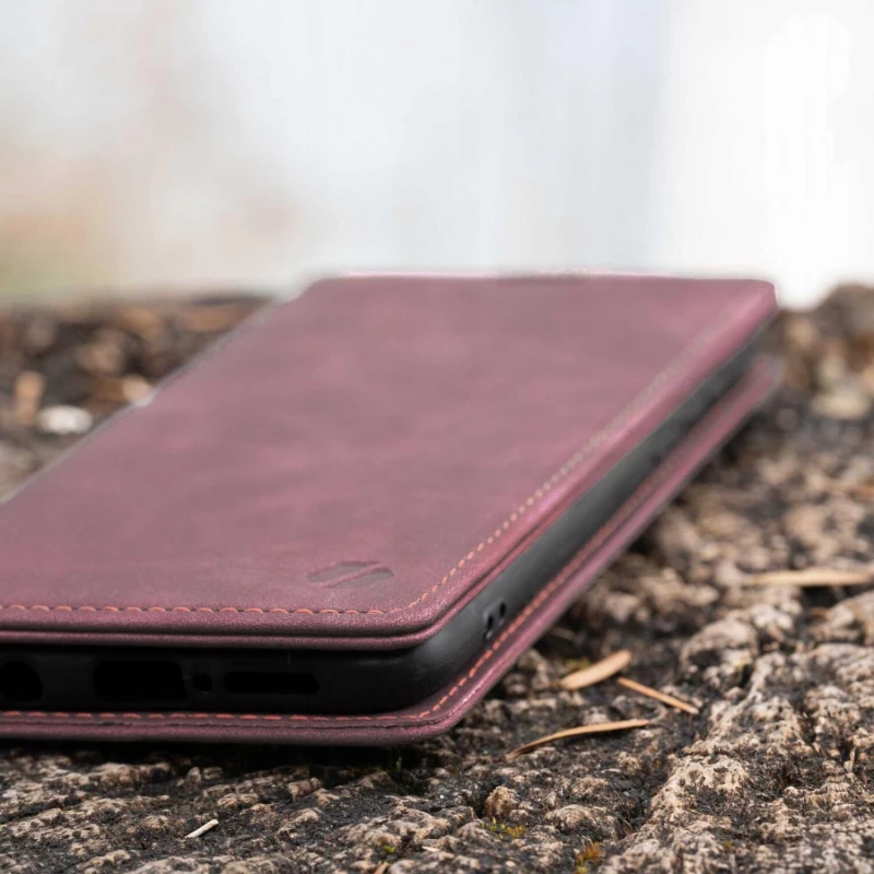 Θήκη Xiaomi Redmi Note 14 Pro 5G / Poco X7 Spacecase Wallet Πορτοφόλι - Red (5905719118587)
