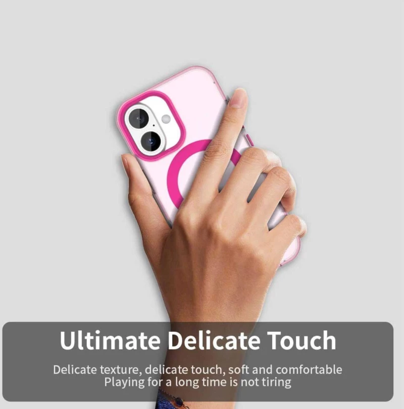 Θήκη iPhone 17 Techsuit CandyCase Σκληρή Ημιδιάφανη με MagSafe - Pink (5949419313392)