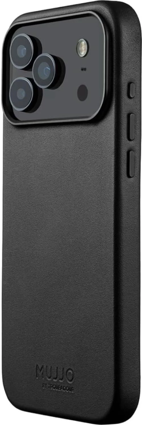 Θήκη iPhone 17 Pro Max MUJJO by Troubadour Full Leather Case Δερμάτινη με MagSafe - Black (MUJJO-CL-063-BK)