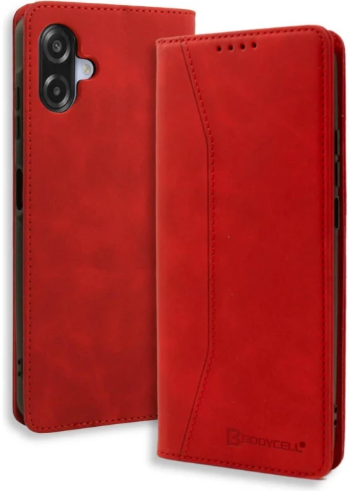 Θήκη Samsung Galaxy A07 4G Bodycell Book Case Πορτοφόλι - Red (5206015084430)