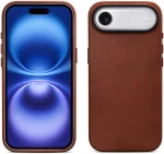 Θήκη iPhone Air iCarer Leather Back Case With Camera Button Δερμάτινη με MagSafe - Retro Brown (KJIP17250704-BN)