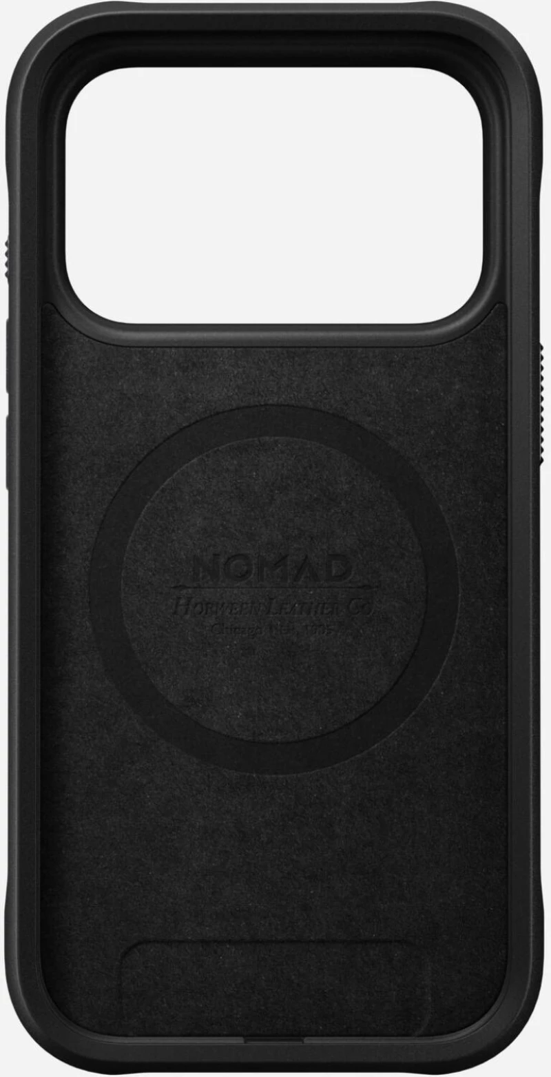 Θήκη iPhone 17 Pro Nomad Rugged Leather Case Horween Ανθεκτική Δερμάτινη με MagSafe - Black (NM011802858)