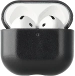 Θήκη AirPods 4th Gen Rosso Deluxe Σκληρή Δερμάτινη - Black (8719246494826)