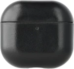 Θήκη AirPods 4th Gen Rosso Deluxe Σκληρή Δερμάτινη - Black (8719246494826)