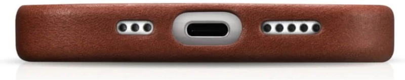 Θήκη iPhone 17 Pro iCarer Leather Back Case With Camera Button Δερμάτινη με MagSafe - Retro Brown (KJIP17250705-BN)