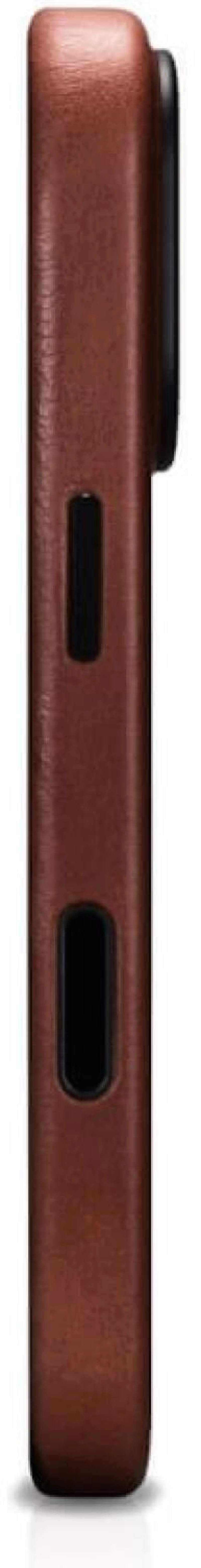 Θήκη iPhone 17 Pro iCarer Leather Back Case With Camera Button Δερμάτινη με MagSafe - Retro Brown (KJIP17250705-BN)
