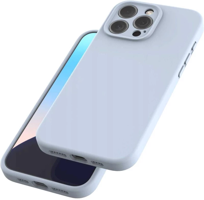 Θήκη iPhone 16 Pro Max Spacecase Silicone Mag Case Σιλικόνης με MagSafe - Baby Blue (5905719119409)