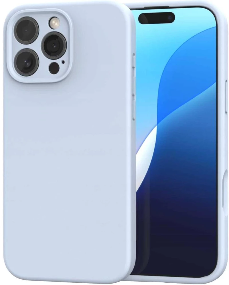 Θήκη iPhone 16 Pro Max Spacecase Silicone Mag Case Σιλικόνης με MagSafe - Baby Blue (5905719119409)