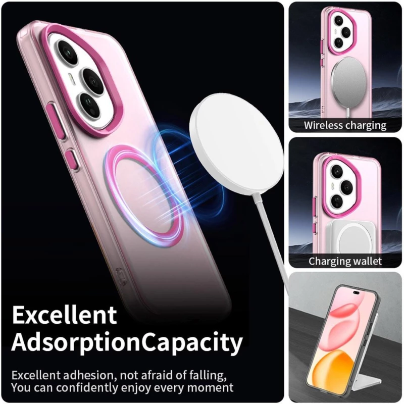 Θήκη Honor 400 Pro Techsuit CandyCase Σκληρή Ημιδιάφανη με MagSafe - Pink (5949419310742)