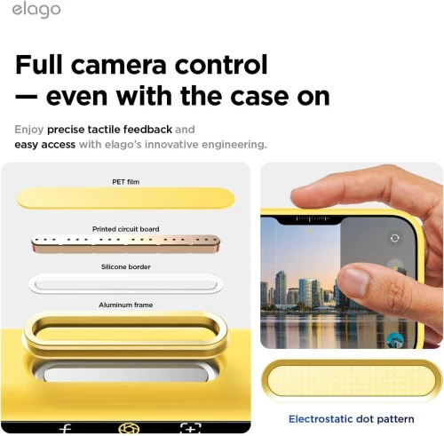 Θήκη iPhone 17 Pro Max Elago Magnetic Silicone Case Premium Σιλικόνης με MagSafe - Yellow (ES17MSSC69PRO-YE)