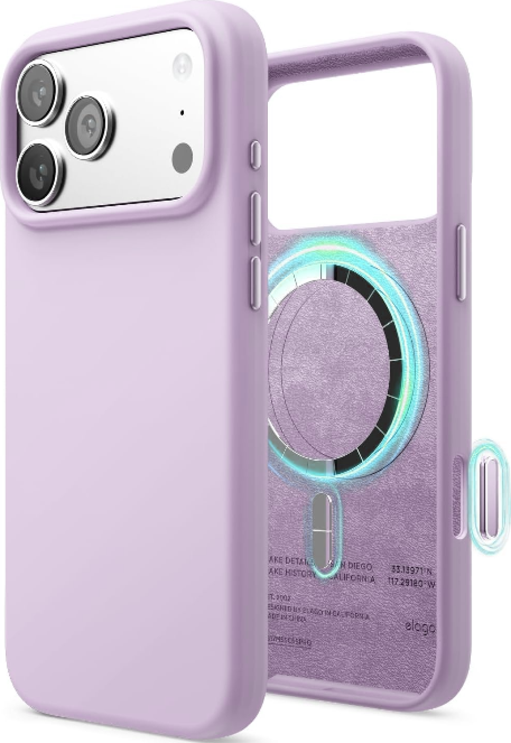 Θήκη iPhone 17 Pro Elago Magnetic Silicone Case Premium Σιλικόνης με MagSafe - Light Lilac (ES17MSSC63PRO-LLIL)