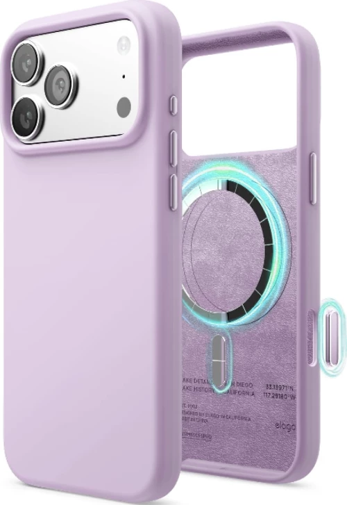 Θήκη iPhone 17 Pro Elago Magnetic Silicone Case Premium Σιλικόνης με MagSafe - Light Lilac (ES17MSSC63PRO-LLIL)
