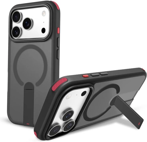 Θήκη iPhone 17 Pro Prodigee Formula K1 Ημιδιάφανη Ανθεκτική με MagSafe & KickStand - Smoke (IPH17P-6.3-FRMK-SMK)