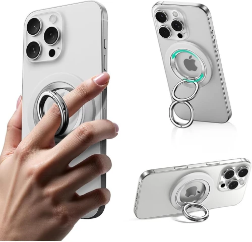 Βάση Στήριξης ESR HaloLock Phone Ring Stand 360° Περιστρεφόμενη Μαγνητική MagSafe με Finger Holder - White (4894240262924)