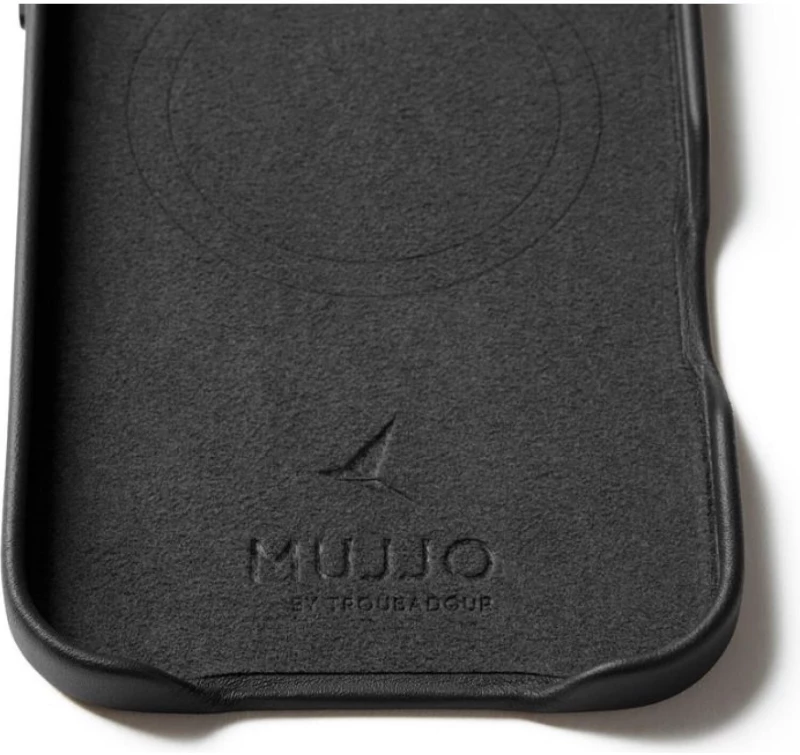 Θήκη iPhone Air MUJJO by Troubadour Full Leather Case Δερμάτινη με MagSafe - Black (‎MUJJO-CL-065-BK)