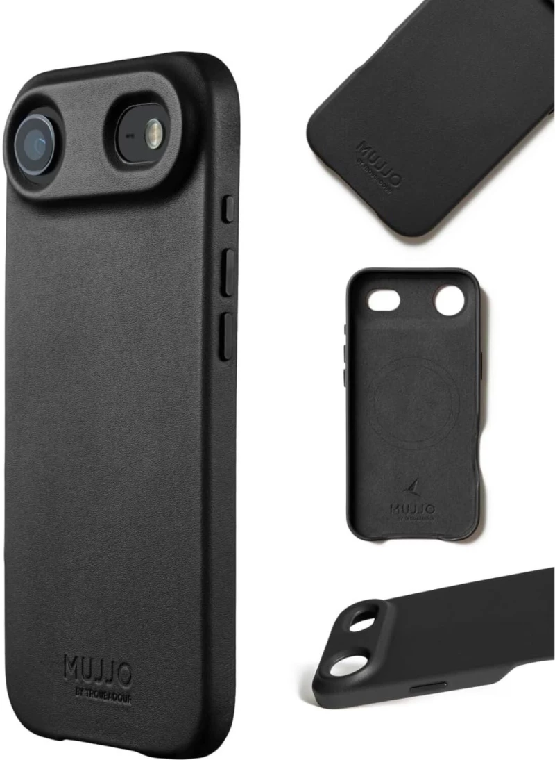 Θήκη iPhone Air MUJJO by Troubadour Full Leather Case Δερμάτινη με MagSafe - Black (‎MUJJO-CL-065-BK)