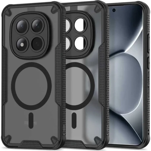 Θήκη Xiaomi Redmi Note 15 Pro Plus / Poco M8 Pro Tech-Protect Rugged Shield Σκληρή Ημιδιάφανη με MagSafe - Matte Black (5906302353026)