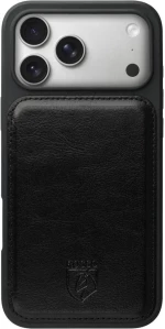 Θήκη iPhone 17 Pro Max Rosso Element 2 in 1 PU Πορτοφόλι - Black (8719246484452)