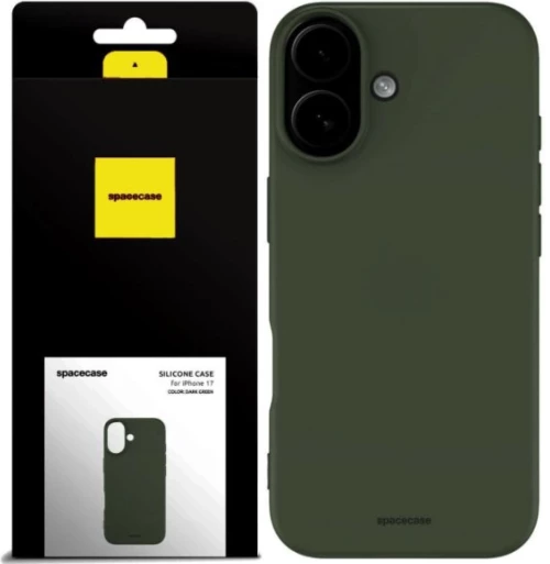 Θήκη iPhone 17 Spacecase Silicone Case Σιλικόνης - Dark Green (5905719131302)