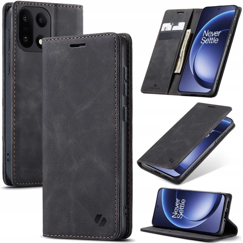 Θήκη OnePlus 15 Spacecase Wallet Πορτοφόλι - Black (5905719138240)
