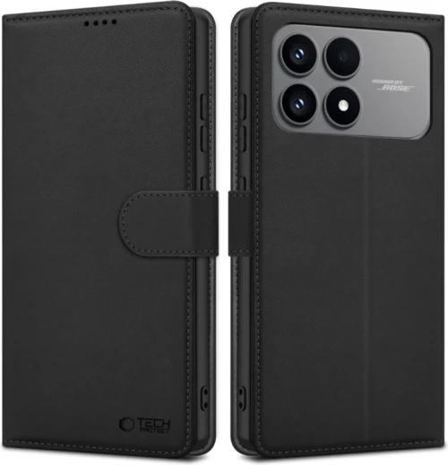 Θήκη Xiaomi Poco F8 Pro Tech-Protect Wallet Πορτοφόλι - Black (5906302352692)