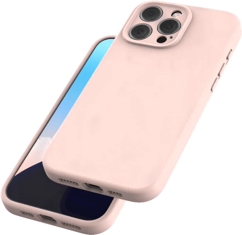 Θήκη iPhone 15 Pro Spacecase Silicone Mag Case Σιλικόνης με MagSafe - Baby Pink (5905719137823)