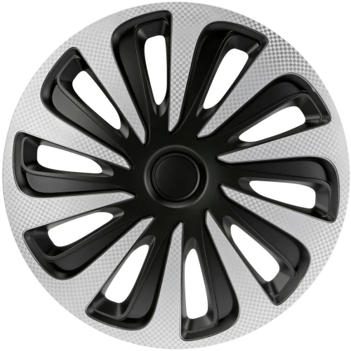 Lampa - Σετ Τάσια Αυτοκινήτου 17’’ Kojin Carbon TECH-ONE από υλικό ABS Ασημί / Μαύρο - 4 TEM (L3148.1)