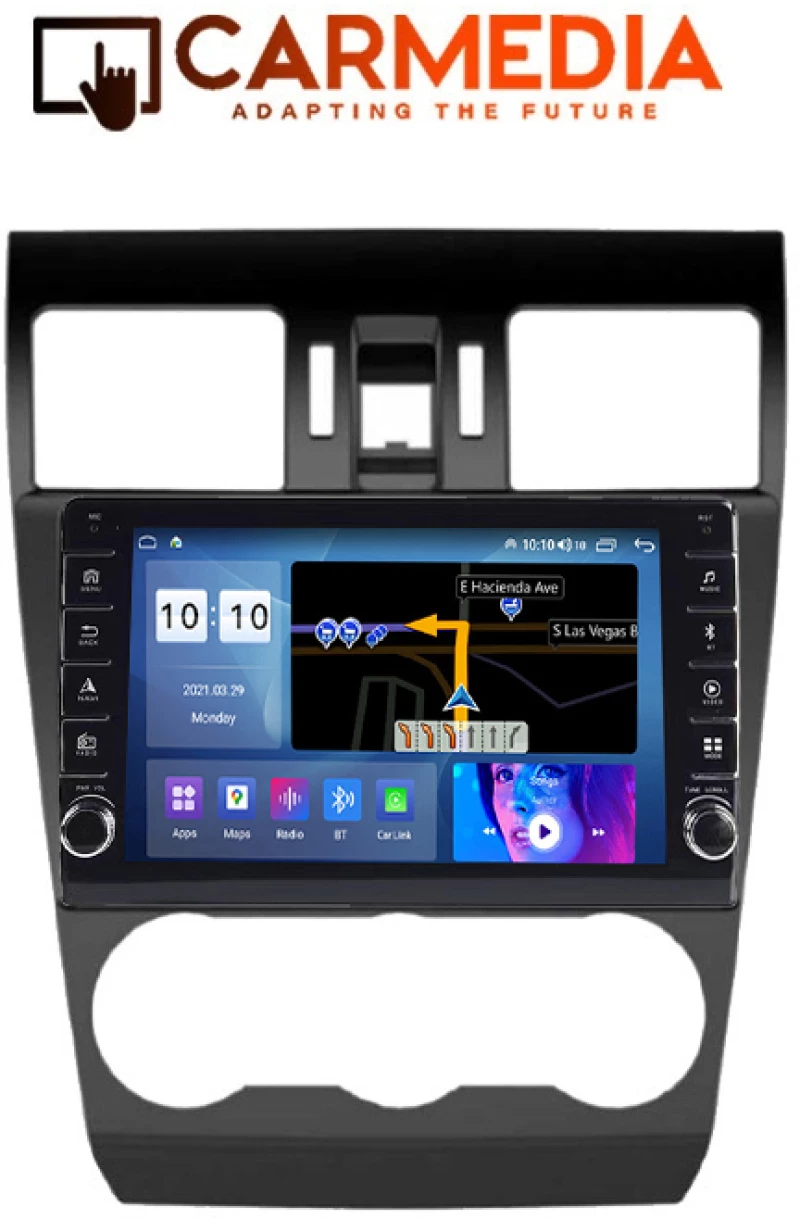 CARMEDIA CM2089B-13 KNOB TABLET 9'' OEM SUBARU FORESTER-IMPREZA XV 2013-2019