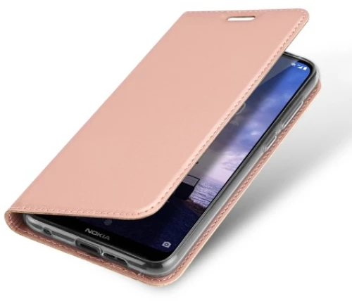 Θήκη Dux Premium Book Style για Nokia 6.1 Plus - Rose Gold
